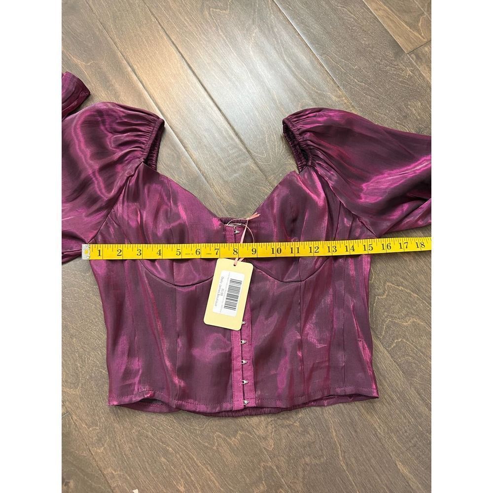 Purple iridescent top NWT Medium - Picture 4 of 7